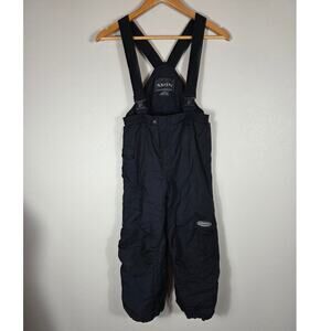 XMTN Black Kid's Outdoor Winter Ski Snow Bibs Size 6X/7